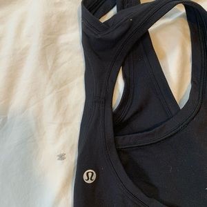 Black Lululemon Racerback Tank - only worn a few times